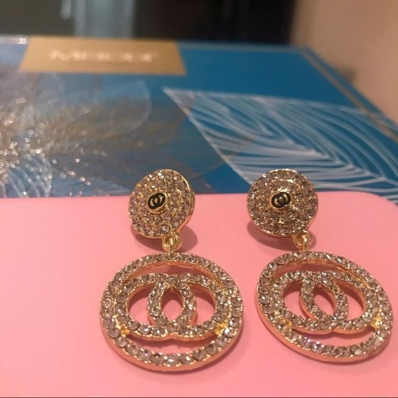 ❌Nickel Free Hanging/Dangling Circle Stud Earrings - Picture 4 of 5